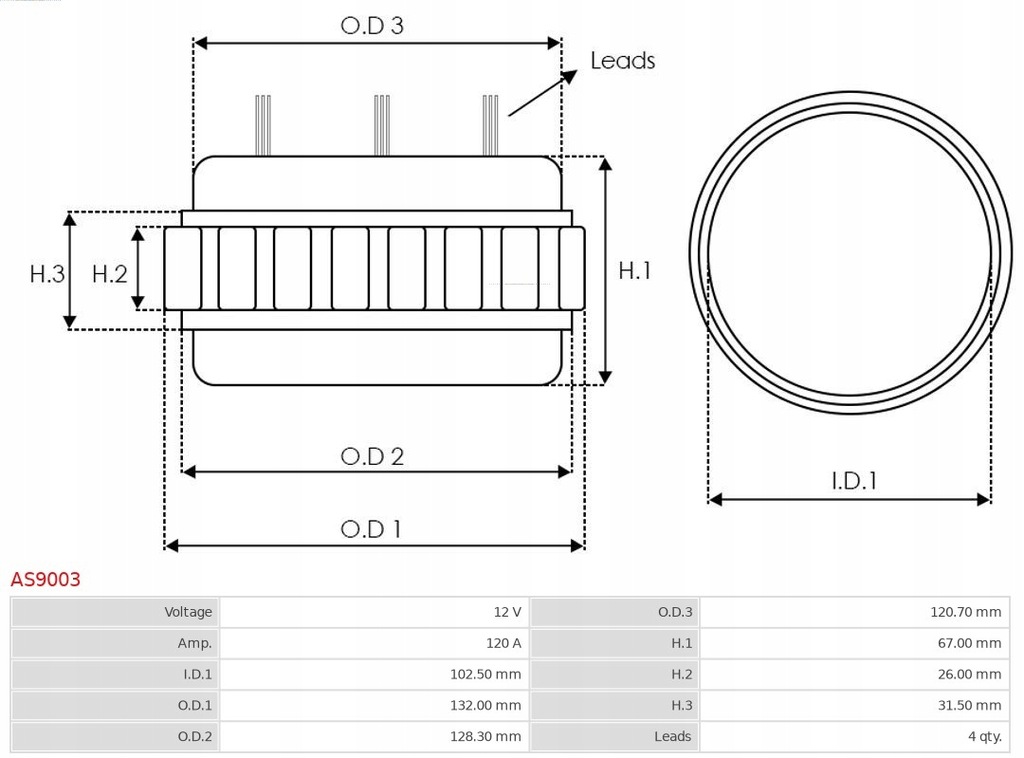 фото №9, Stator, генератор as-pl as9003