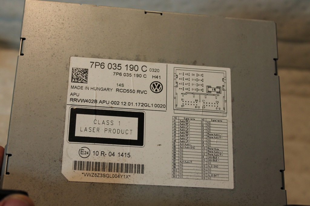 фото №3, Дисплей радіо vw 7p6035190c touareg ii