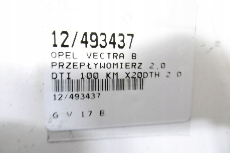 фото №6, Opel vectra b витратомір 2,0dti dtl 0281002139