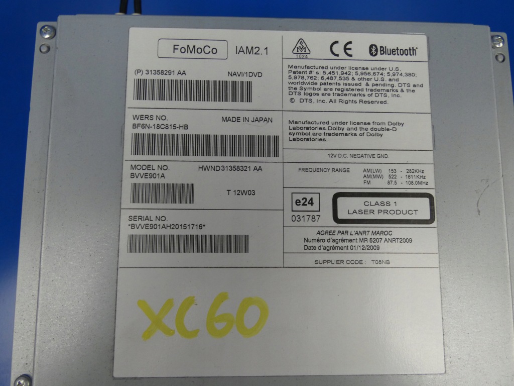 фото №2, Xc60 i v60 s60 ii радио считыватель навигация cd