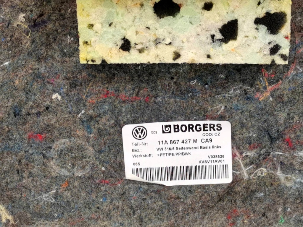 фото №10, Обшивка оббивка багажника ліва vw id.4 id.5 11a867427m новий org