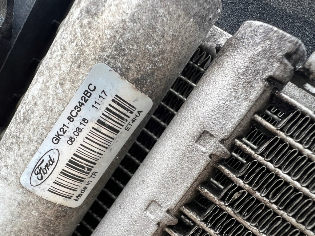 Ford transit custom 2.0 tdci радіатор води кондиціонер вентилятор комплект orygin Оригінал