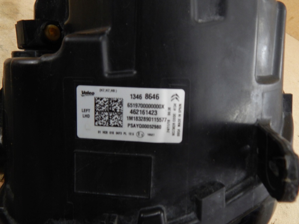 фото №9, Citroen c3 aircross лампа лівий перед ліва передня 13468646 оригінал europa