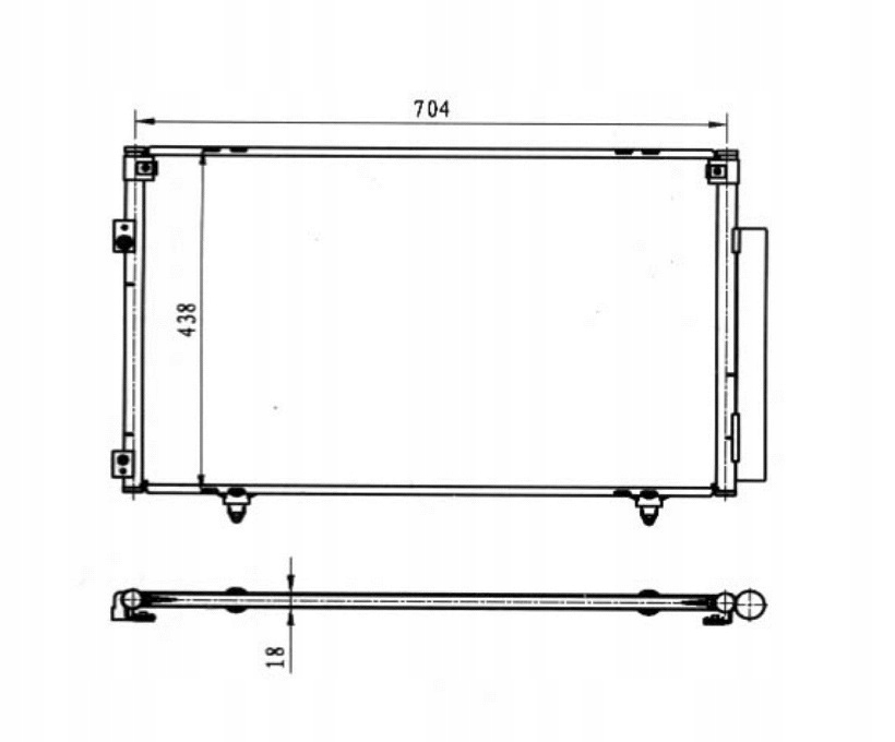 фото №1, Радіатор кондиціонера toyota highlander, 01 - 07 8846048020