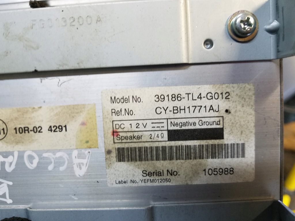 фото №3, Усилитель радио honda accord viii 39186-tl4-g012