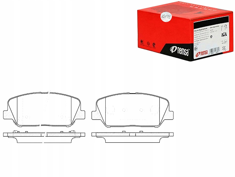 фото №1, Remsa тормозные колодки тормозные hyundai veloster 1.6 t-gdi