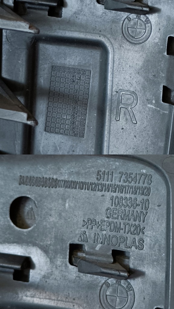 Bmw x1 f48 решётка бампера правый  перед 51117354778 Цена