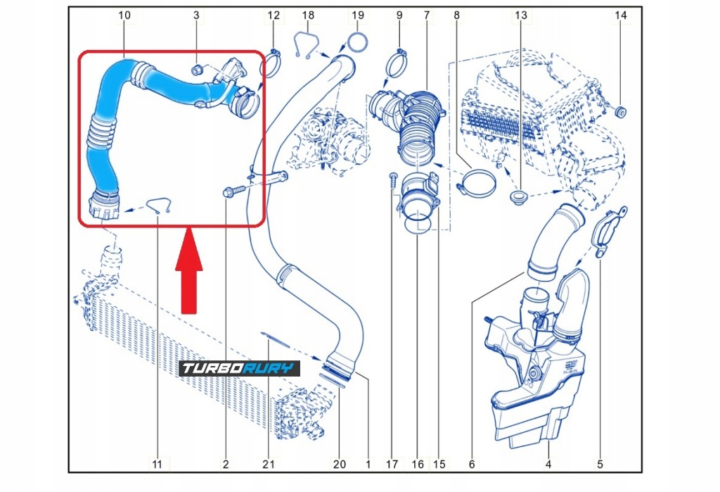 фото №10, Шланг інтеркулер renault laguna iii 2.0 dci
