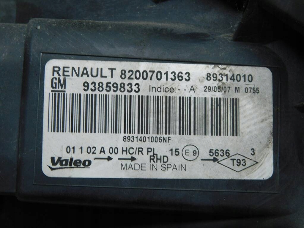 фото №10, Opel vivaro trafic 07r лампа лівий перед uk