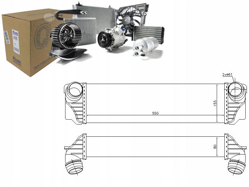 Купити Nissens інтеркулер bmw 5 525 d xdrive f10. f18
