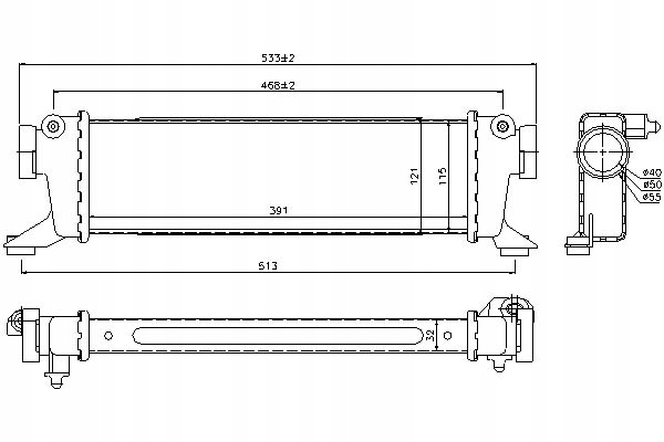Купить Nissens интеркулер mercedes a w168 vaneo 414
