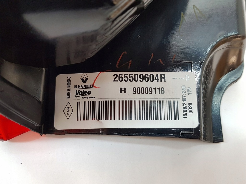 фото №9, Лампы задняя dacia dokker 265551619r 265509604r nowe