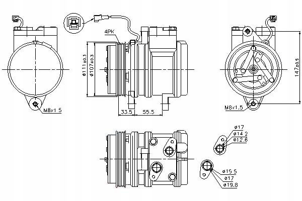 фото №14, Nissens 89275 компрессор, кондиционер