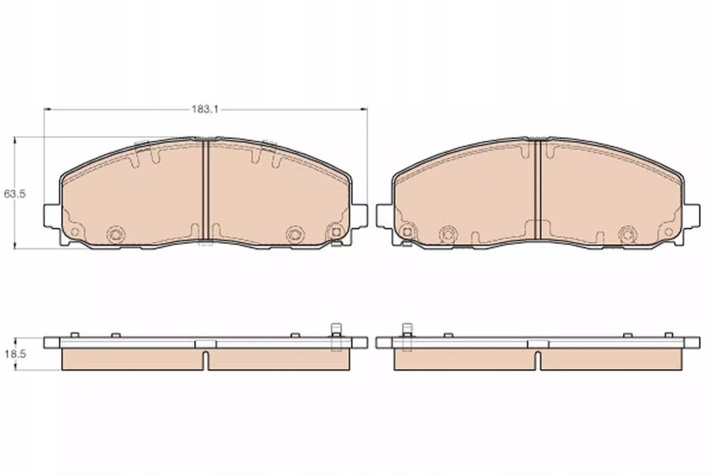 фото №1, Гальмівні колодки ham. chrysler p. grand voyager 12-