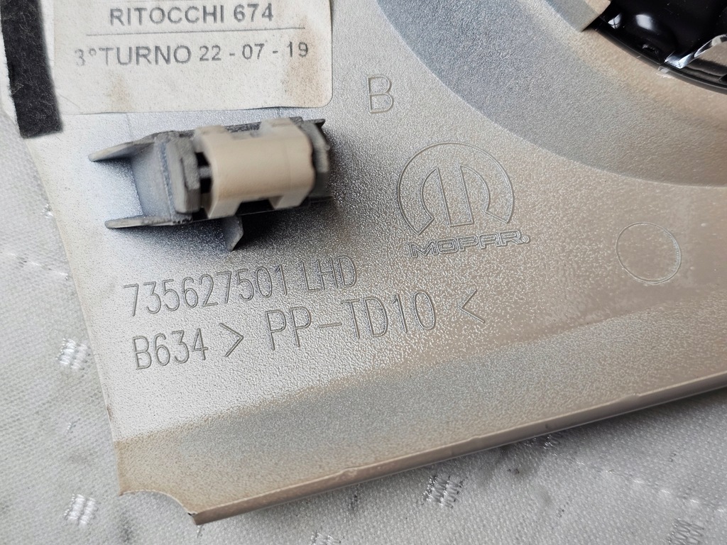 фото №12, Молдинг dekor консолі решітка обдув впуск fiat 500 735619848