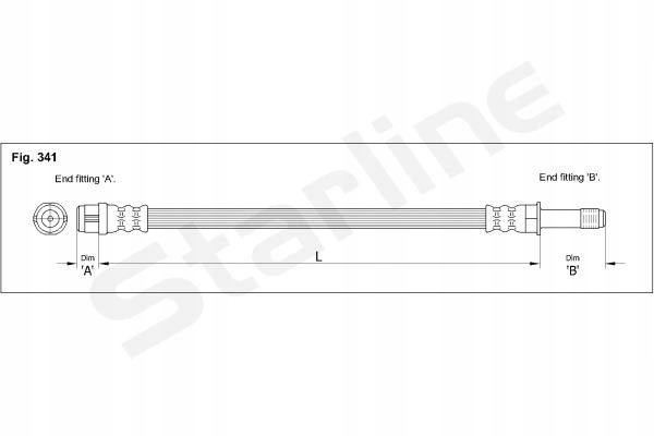 Купити Starline шланг гальмівний elast s ha st.1200 szt