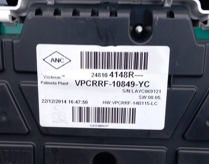 фото №6, Счетчик блок управления двигателя считыватель bcm renault clio iv набор стартовый