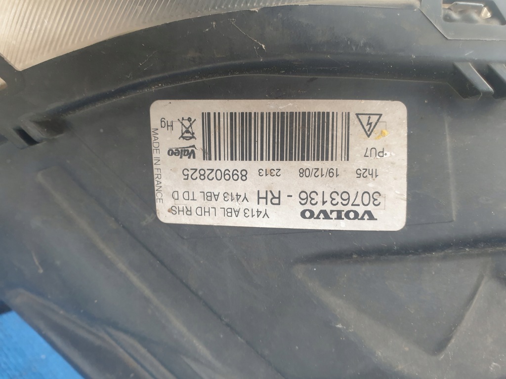 фото №6, Volvo xc60 1 i 08 лампа перед передня права ксенон