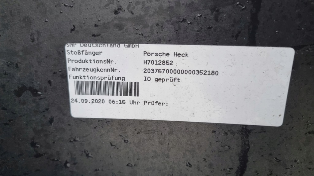 фото №10, Бампер porsche taycan 9j1 19- задняя pdc