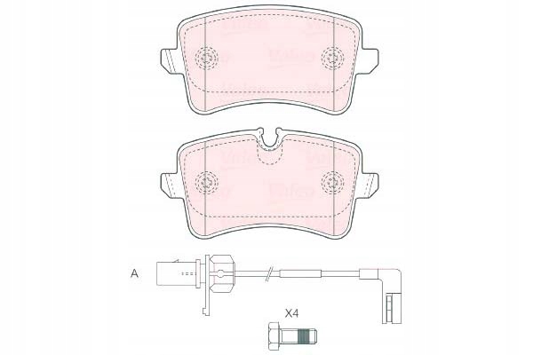 фото №1, Valeo гальмівні колодки гальмівні audi a4 avant rs4 quattro