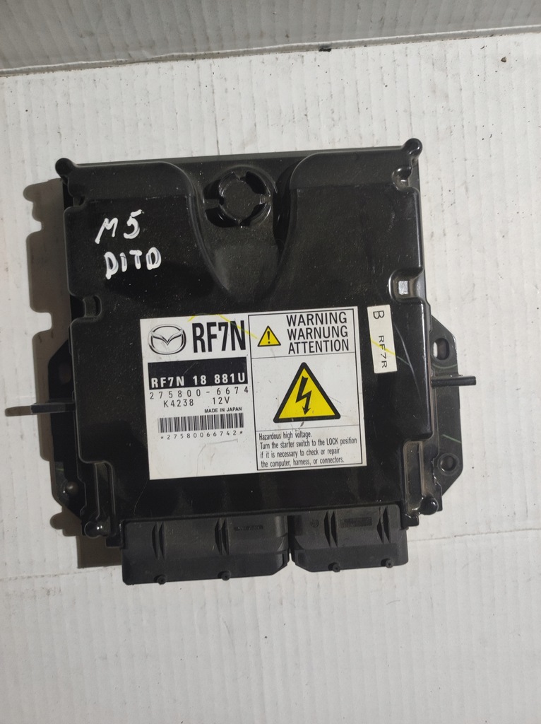 фото №1, Блок управления двигателя mazda rf7n18881u