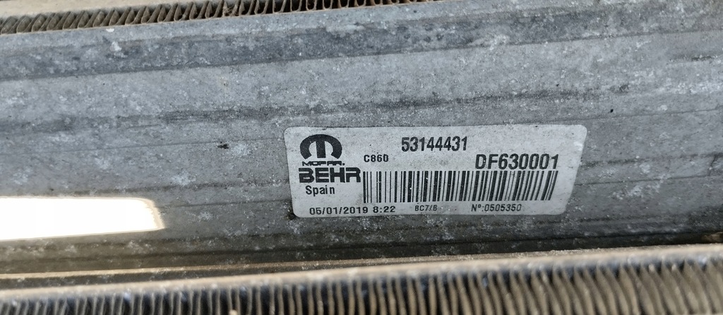 фото №7, Радіатор комплект радіатор вентилятор fiat ducato 2.2 2.3 14-