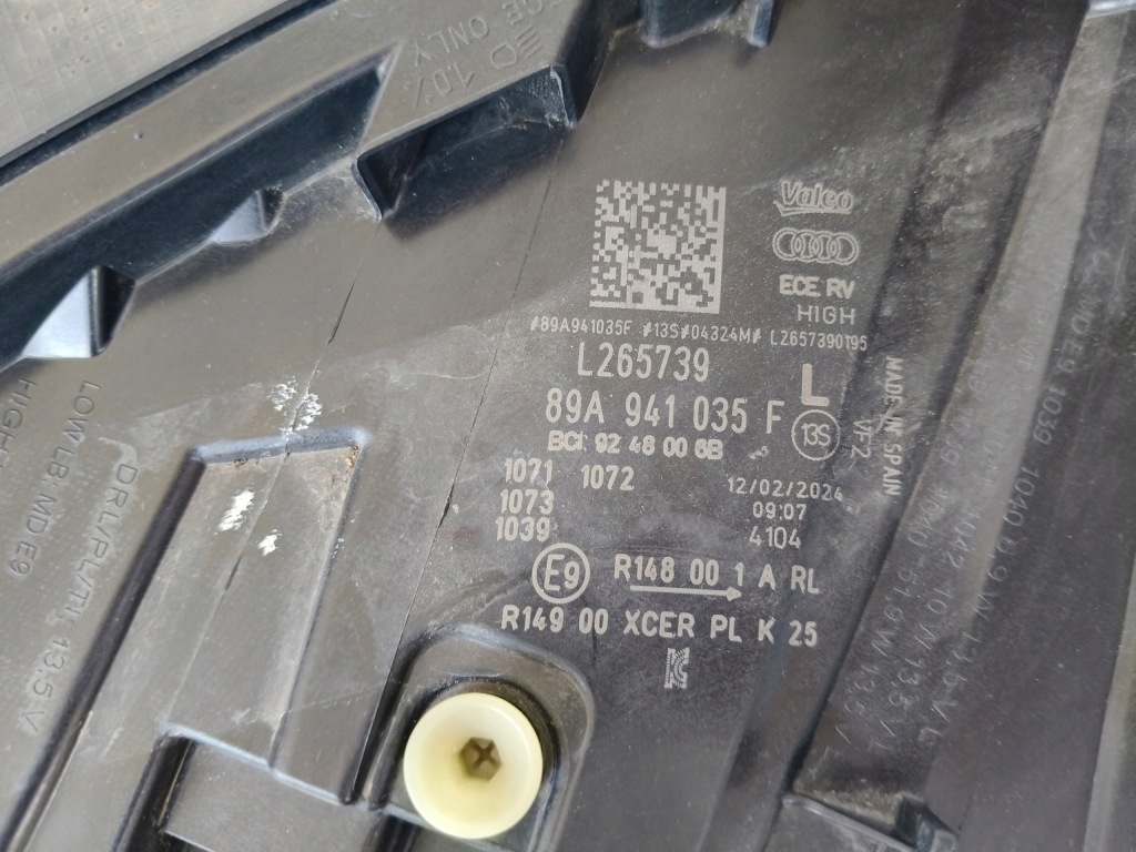 фото №9, Лампа левая фара audi q4 89a full led matrix