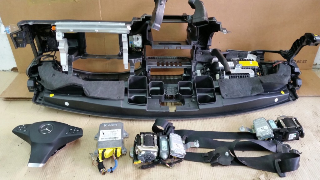 фото №13, Mercedes e-klasa w212 панель приладів приладова консоль подушки безпеки датчик ремені