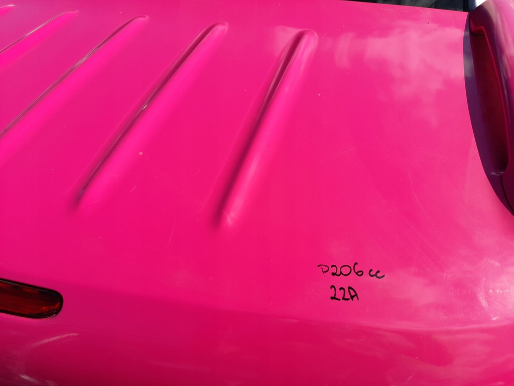 фото №9, Peugeot 206 cc крышка багажника багажника задняя задняя