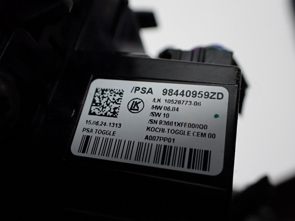 фото №12, Панель переключатель esp ручной выборщик передач туннель europa mokka ii b 24r