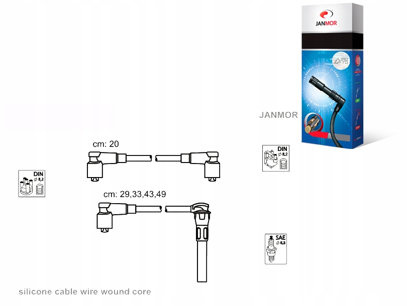 фото №1, Провода зажигания kpl. janmor