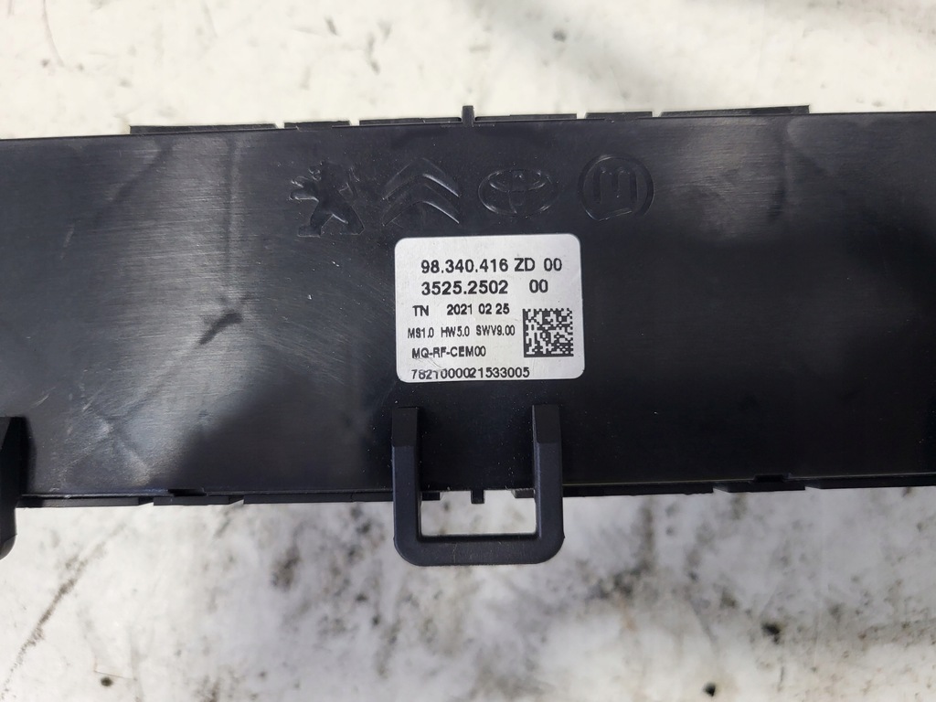 фото №6, Панель кондиционера citroen berlingo 1.5 hdi 18- jumpy iii expert iii