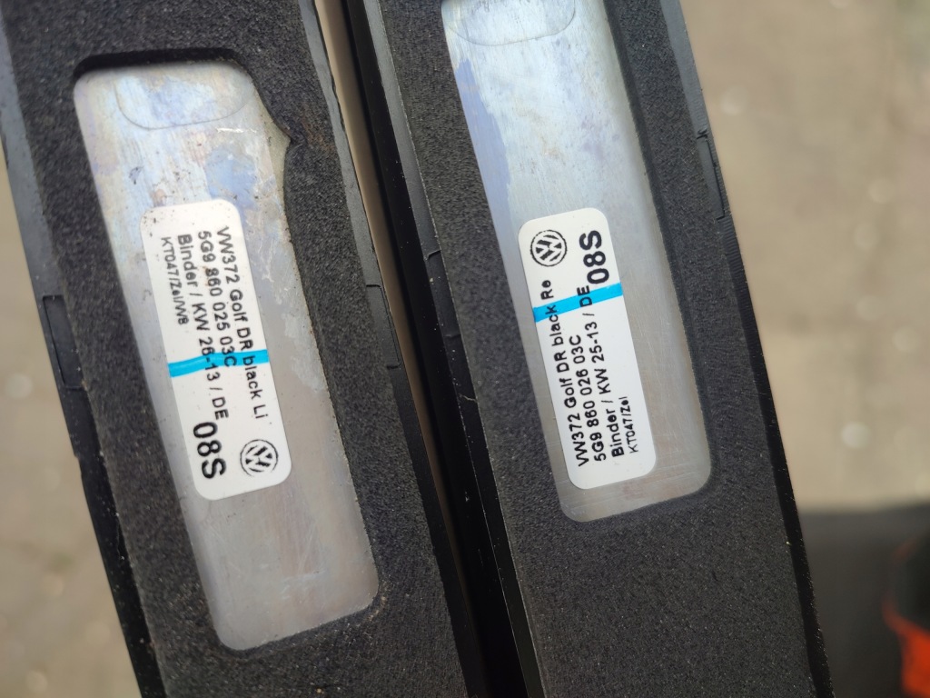 Vw golf 7 рейлінги дахові 5g986002603c , 2503c Зі Шроту