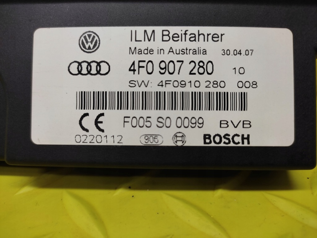 фото №5, Audi a6 c6 блок керування модуль живлення 4f0907280