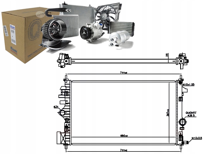 Купить Радиатор двигателя воды opel insignia a insignia a country 2.0d