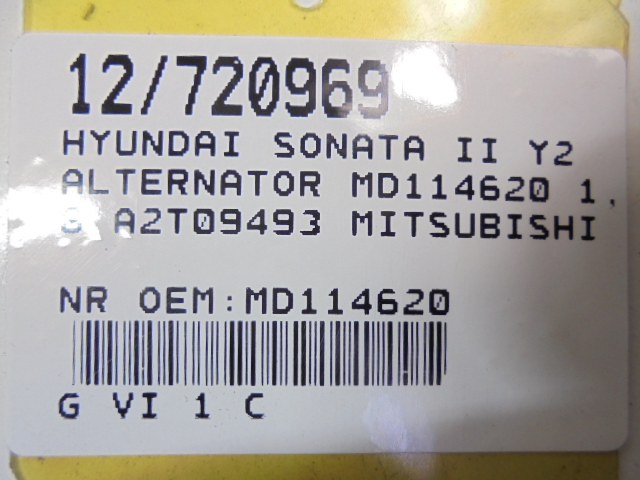 фото №9, Hyundai sonata ii генератор md114620 1,8 a2t09493