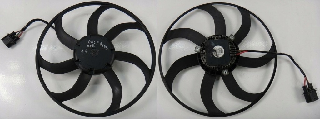 фото №1, Vw golf plus 07 r 1.6 вентилятор радіатора