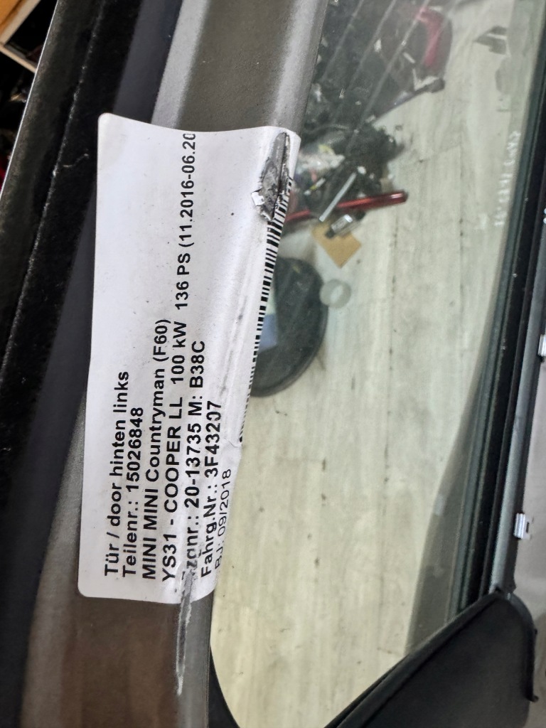 Mini countryman f60 cooper дверь левое задняя c2k Оригинал
