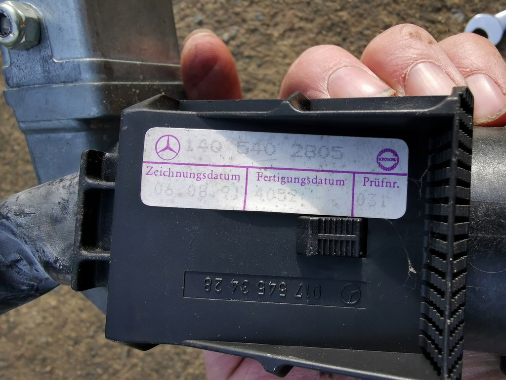 фото №7, Ключ mercedes w140 вкладка замка правая левая