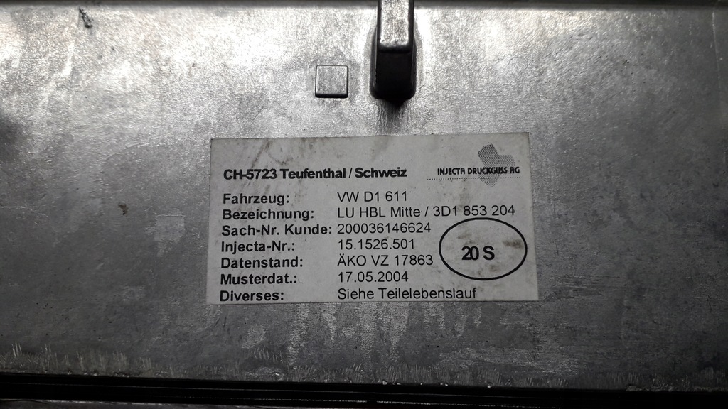 фото №10, Vw phaeton решітка обдув середня 3d1853204