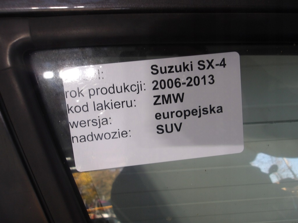фото №7, Suzuki sx4 06-13 дверь передние i задние правое комплект цвет zmw ładne