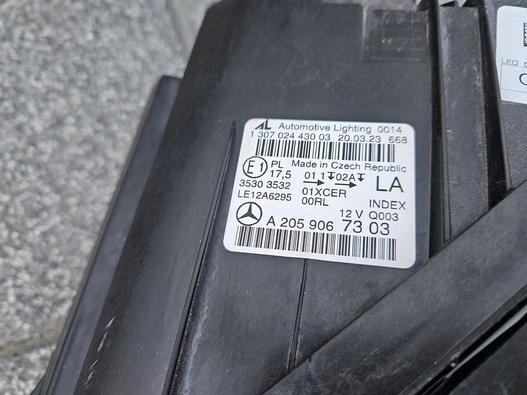 фото №6, Mercedes c-klasa w205 led high performance лампа левая перед a2059067303