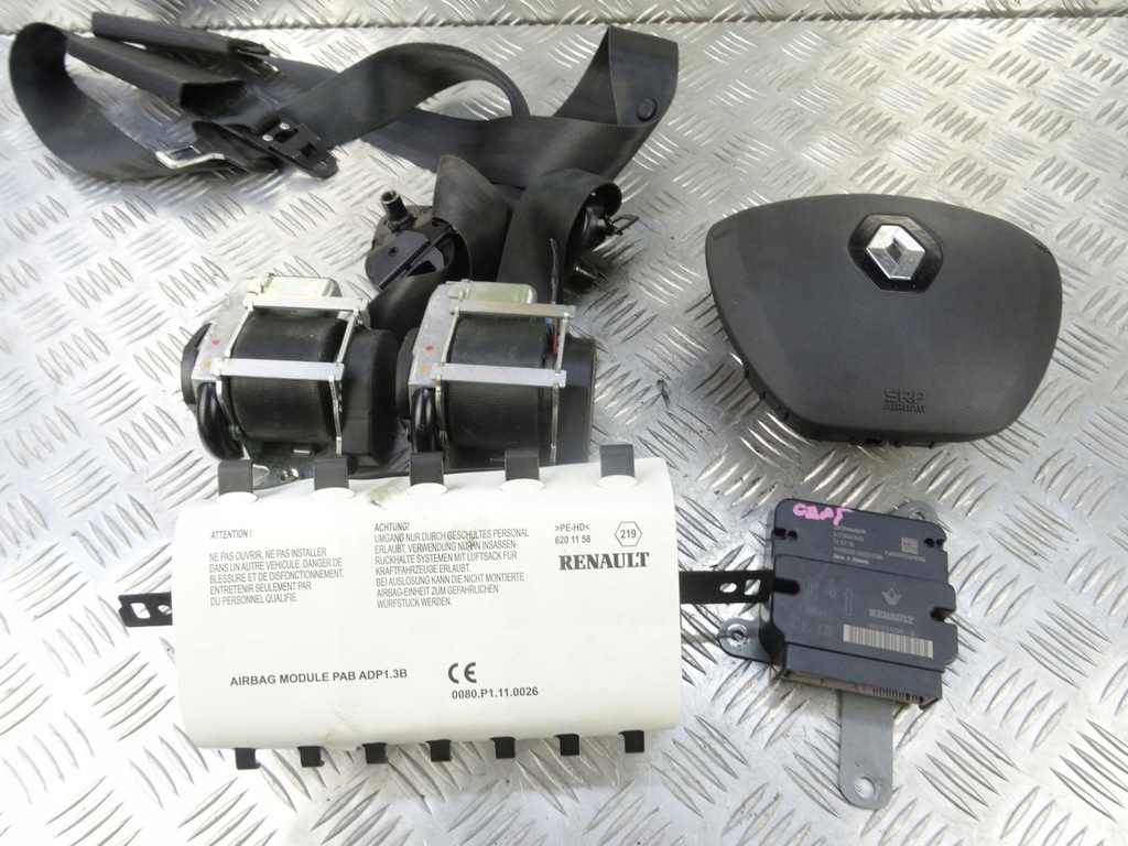 фото №9, Renault captur i подушки безопасности воздушные ремни комплект