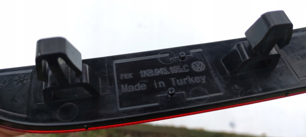 фото №6, Vw scirocco lift 1k8 відбивач бампера лівий задня задній ms/i37