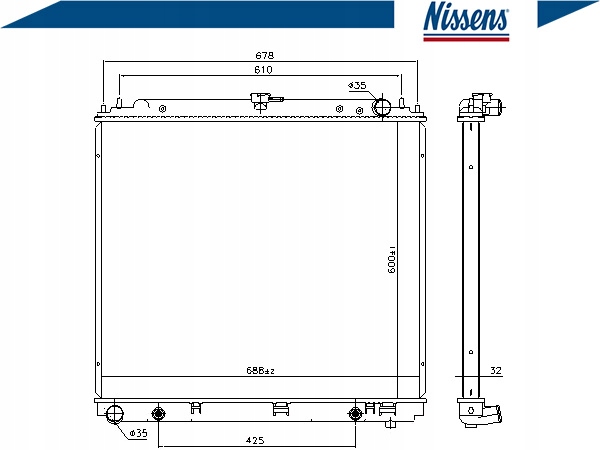 фото №14, Nissens 69485 радіатор, система охолодження двигуна