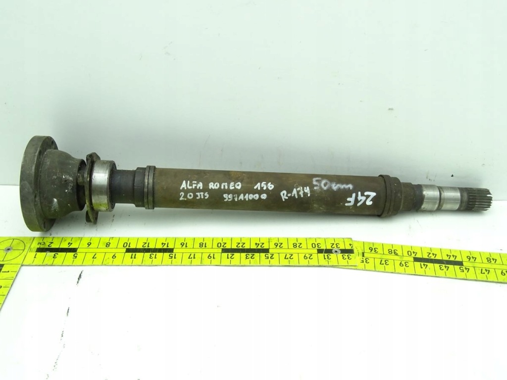 фото №3, Alfa romeo 156 02-05 2.0 jts привідний вал правий перед подовжувач