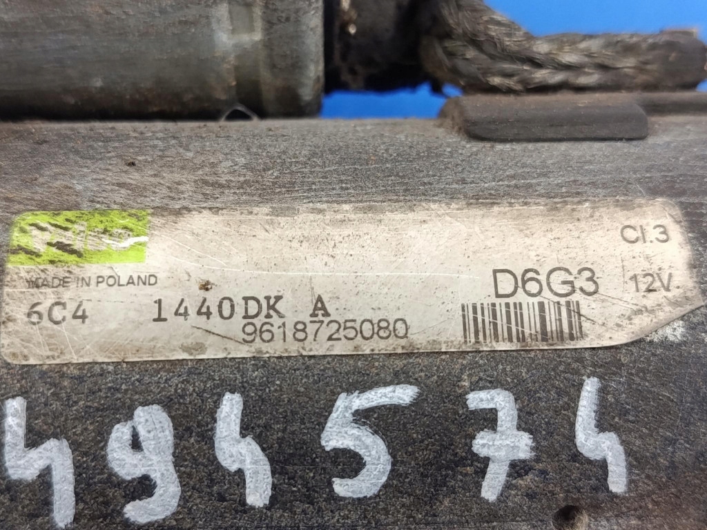 фото №5, Peugeot 206 i lift 1.4 8v стартер 9618725080 valeo d6g3 test