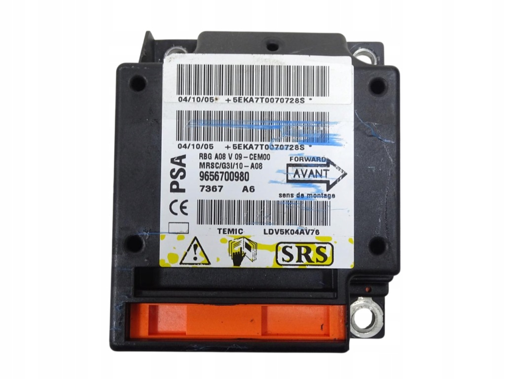 Купить Модуль датчик подушек подушка безопасности peugeot 1007 2005-2009 - 9656700980