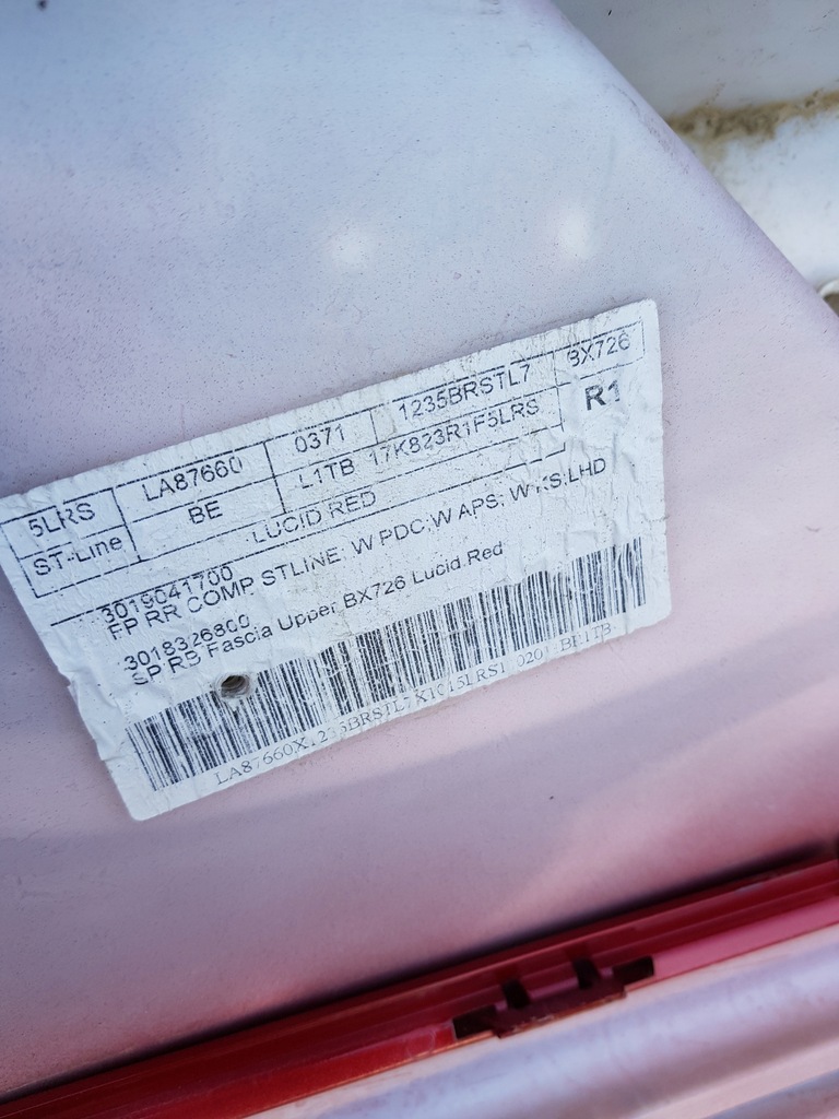 фото №13, Ford оригинальный номер l1tb-17906 бампер puma