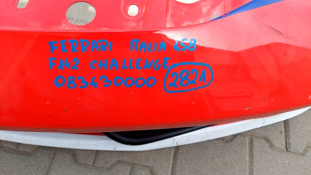 Ferrari italia 458 challenge f142 бампер перед передній 2821 Зі Шроту